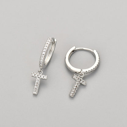 Initial øreringe "Crystal"