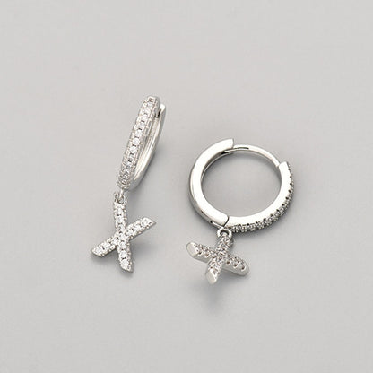 Initial øreringe "Crystal"