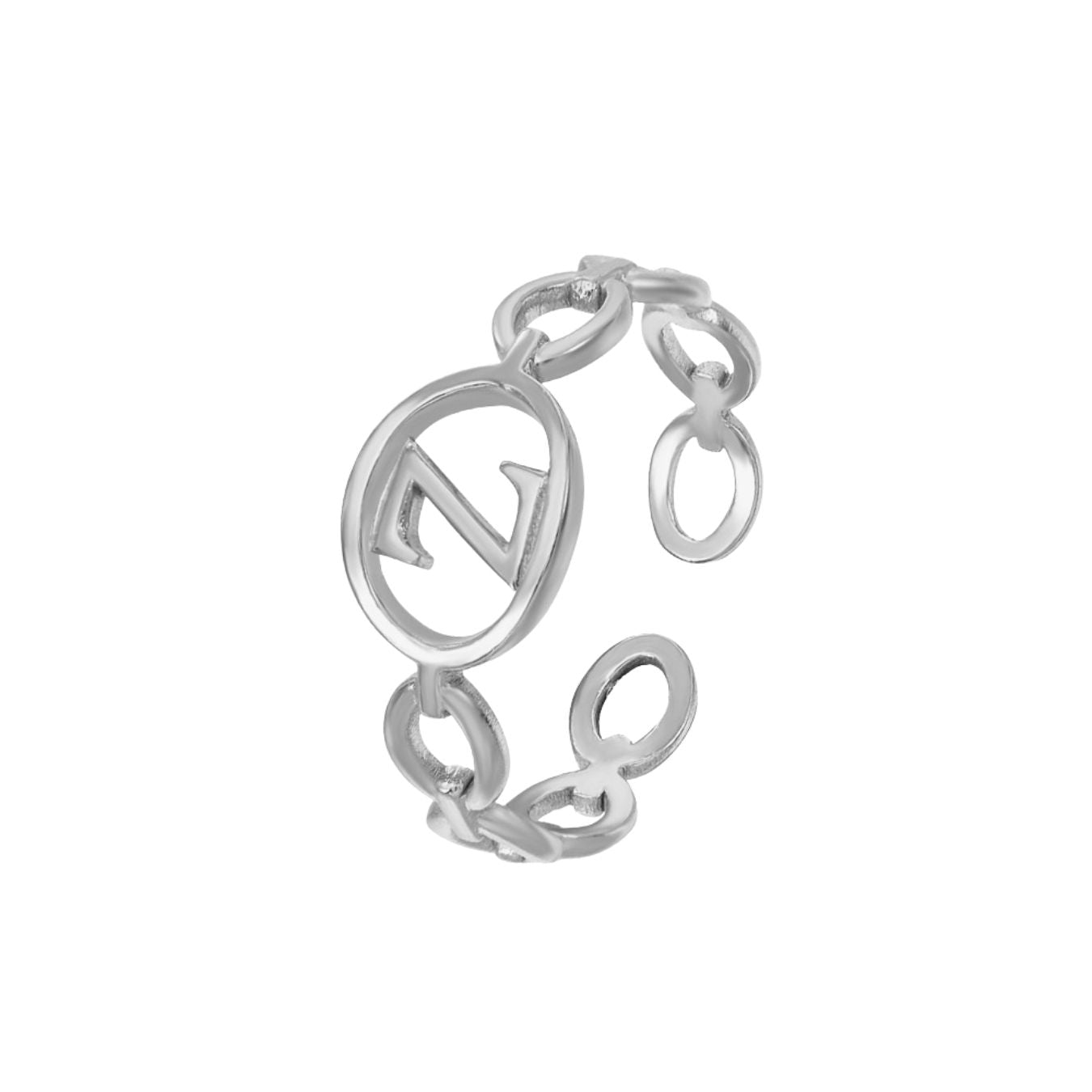 Justerbar Initial Ring "Embrace"