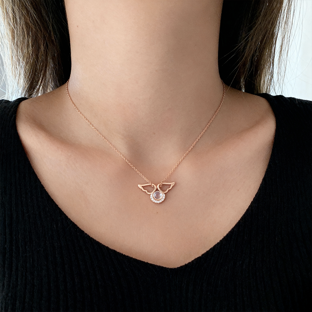 Projektion Halskæde "Angel Wings"