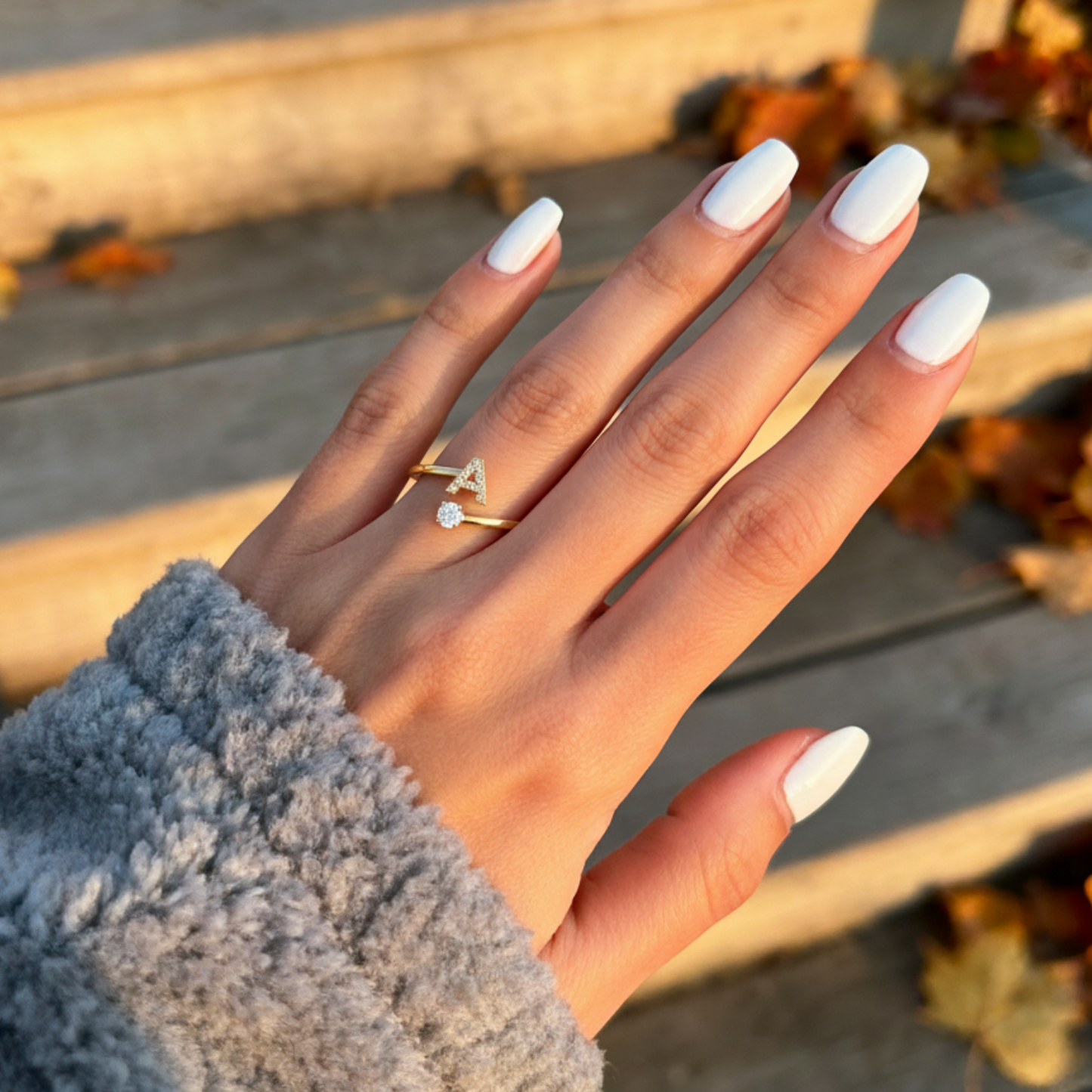 Justerbar Initial Ring "Classic"