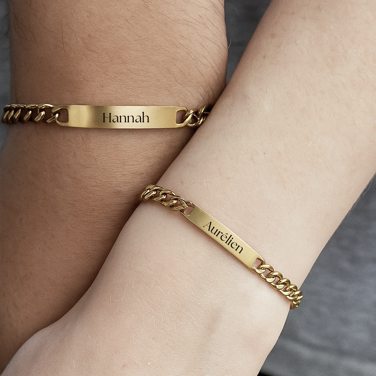 Overlegen armbåndssæt "Love Locked"