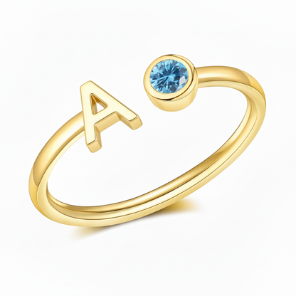 Justerbar Initial Ring "Essence"