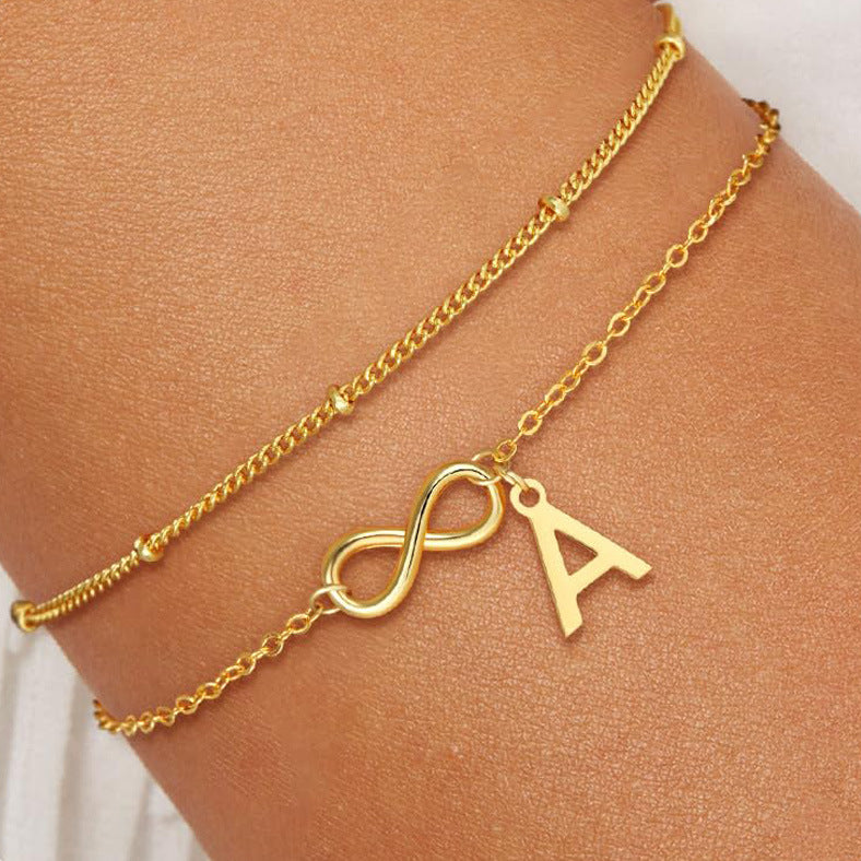 Initial Armbånd "Eternal Bond"