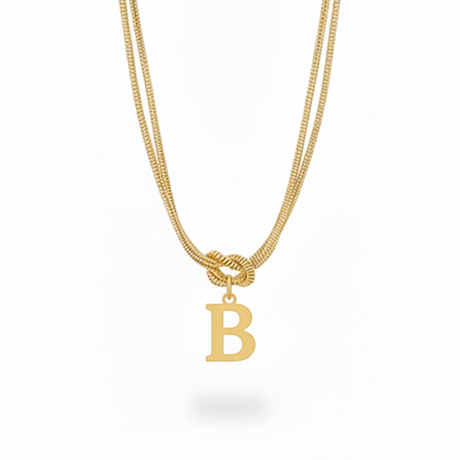 Initial Halskæde "Alphabet Knot"