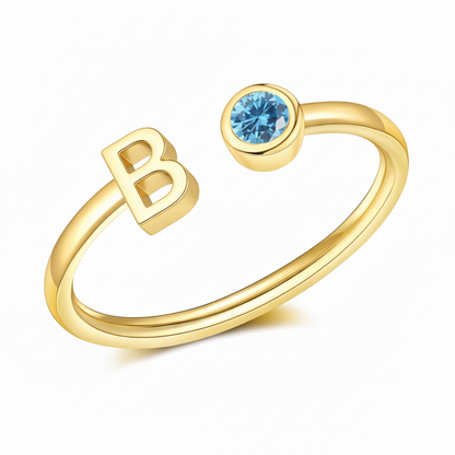 Justerbar Initial Ring "Essence"