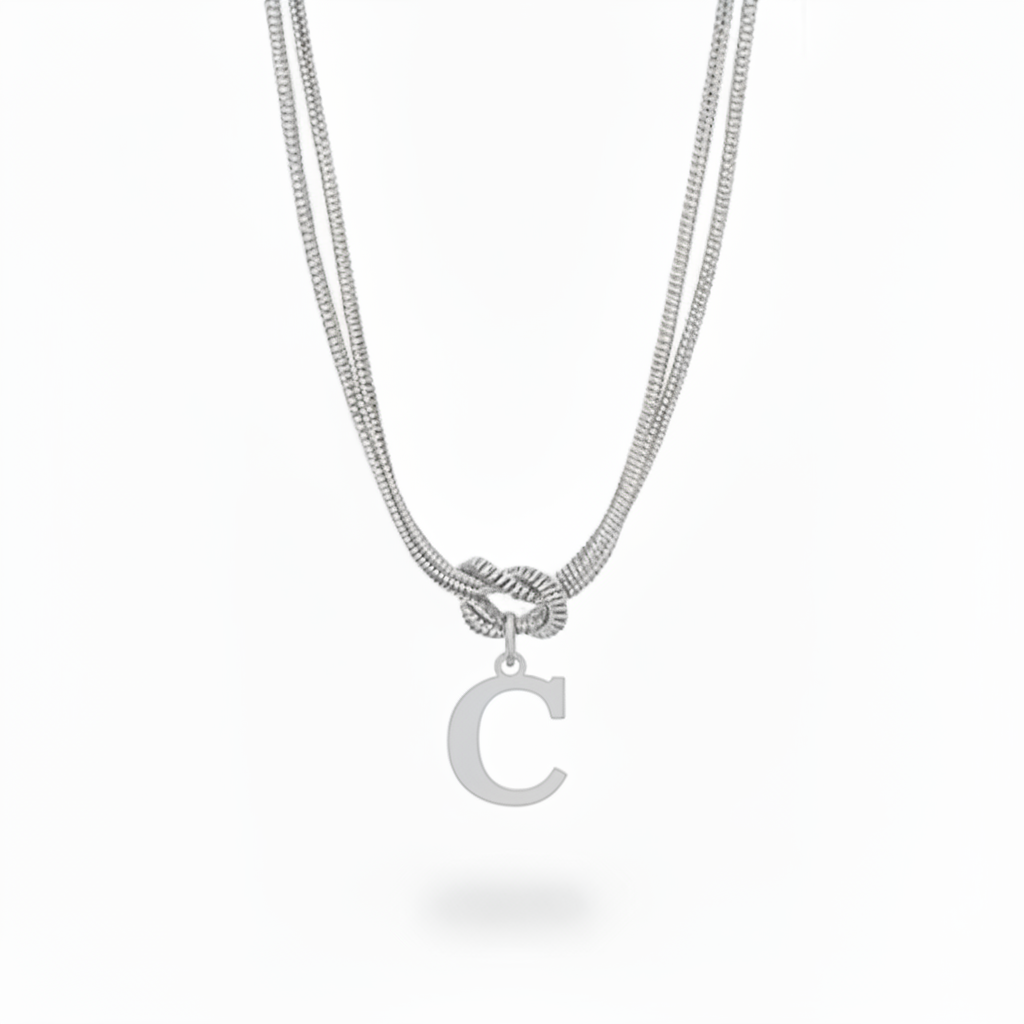 Initial Halskæde "Alphabet Knot"