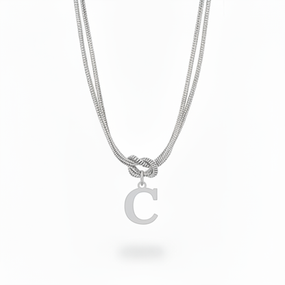 Initial Halskæde "Alphabet Knot"