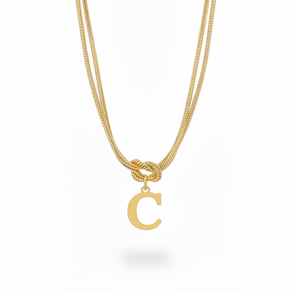 Initial Halskæde "Alphabet Knot"