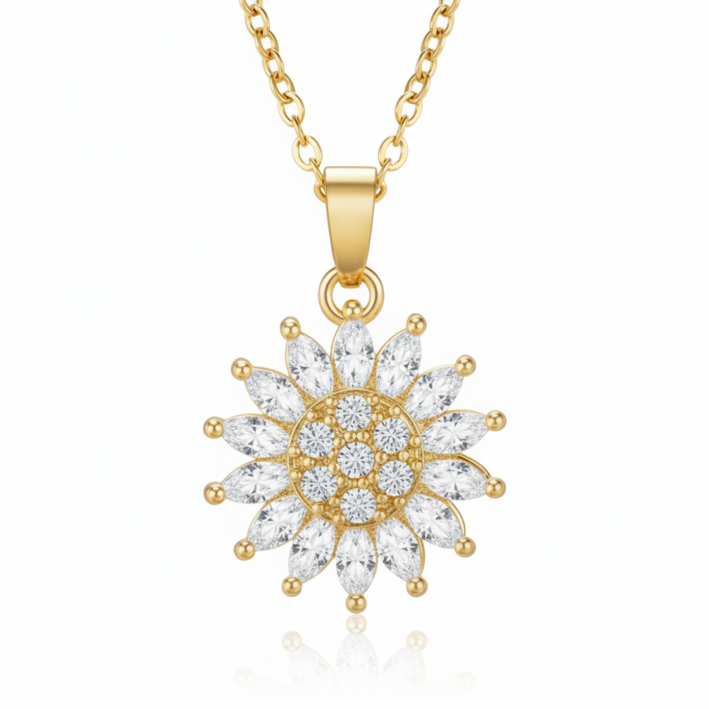 Roterende Halskæde "Sunflower"