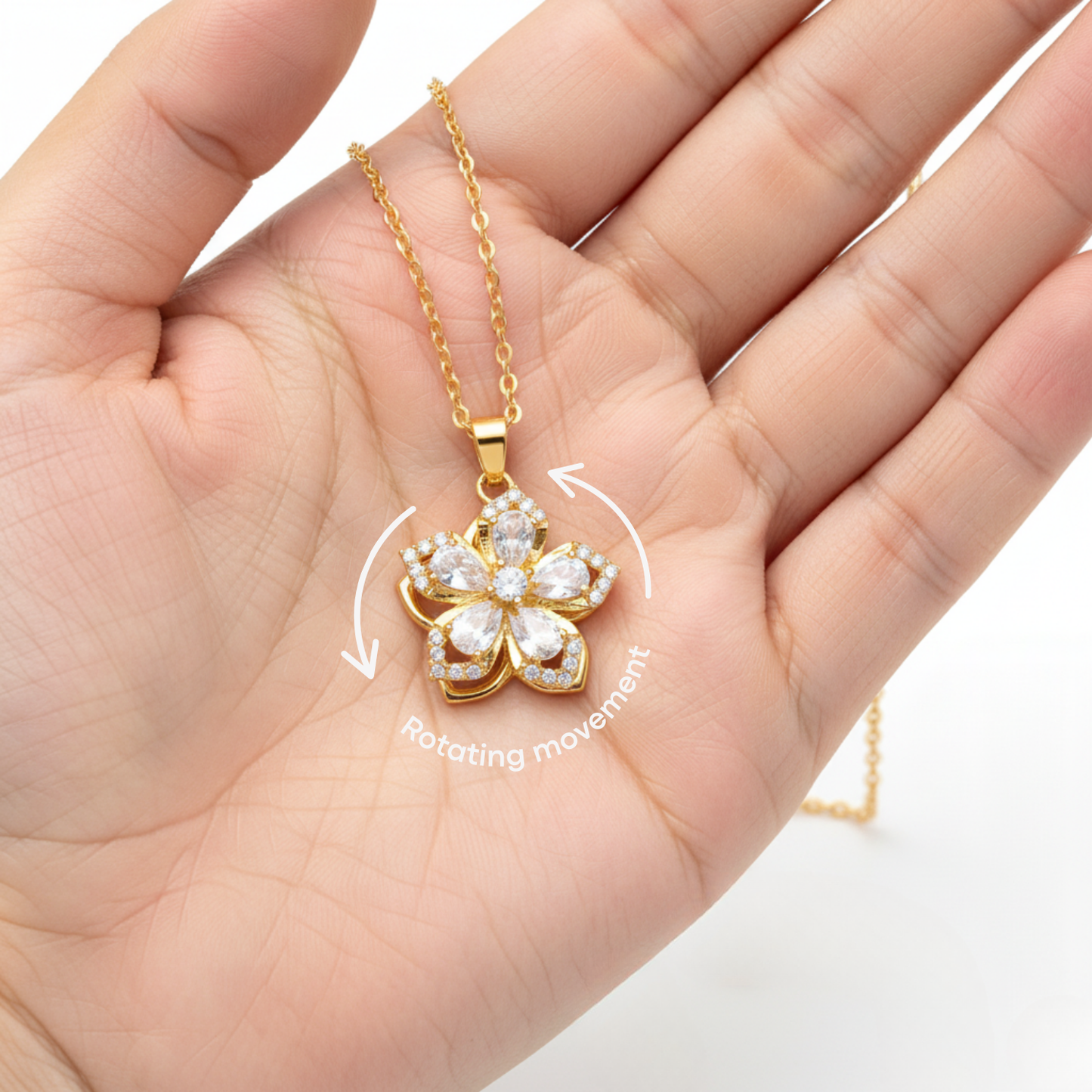 Halskæde "Twist & Bloom"