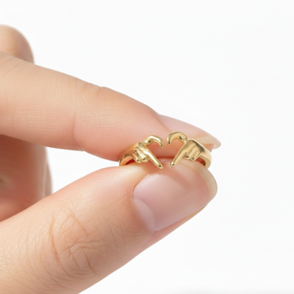 Justerbar ring "Sign of Love"