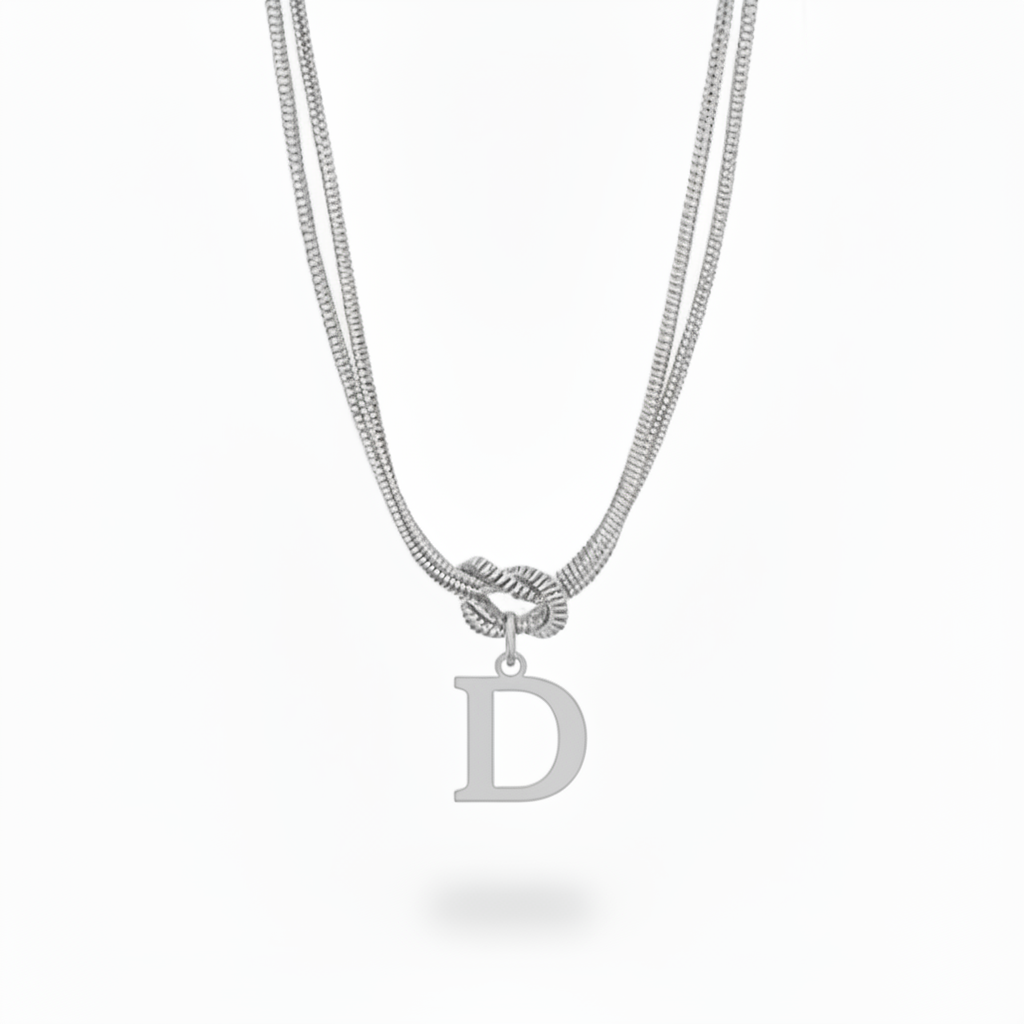 Initial Halskæde "Alphabet Knot"