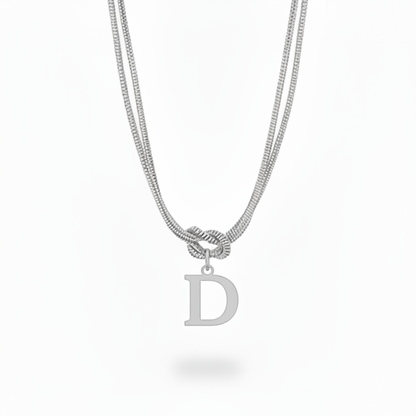 Initial Halskæde "Alphabet Knot"