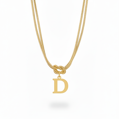 Initial Halskæde "Alphabet Knot"