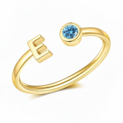 Justerbar Initial Ring "Essence"