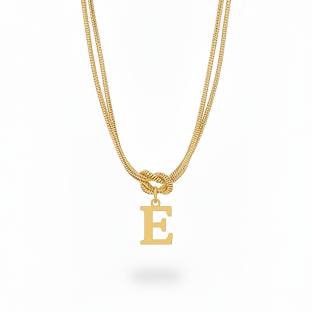 Initial Halskæde "Alphabet Knot"