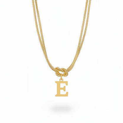 Initial Halskæde "Alphabet Knot"