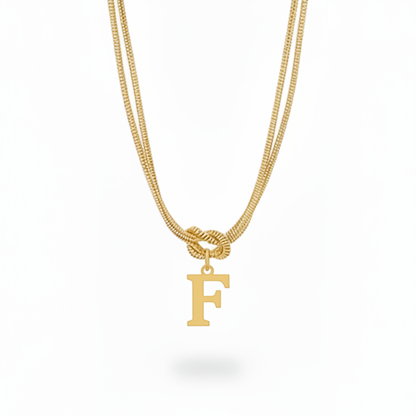 Initial Halskæde "Alphabet Knot"