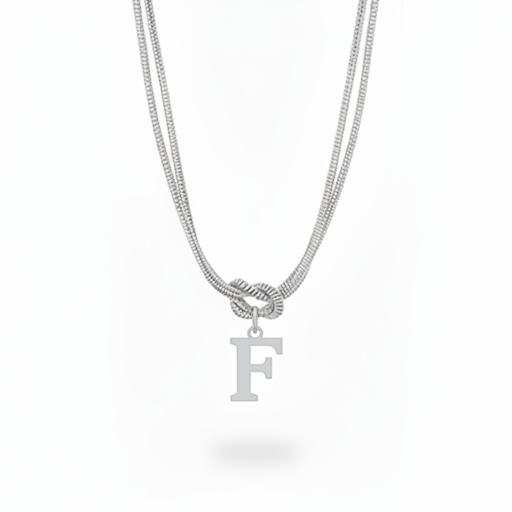 Initial Halskæde "Alphabet Knot"