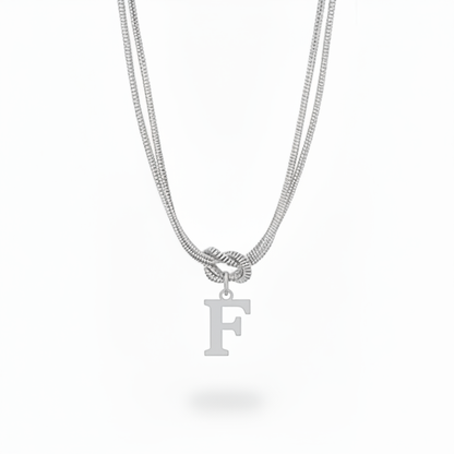 Initial Halskæde "Alphabet Knot"