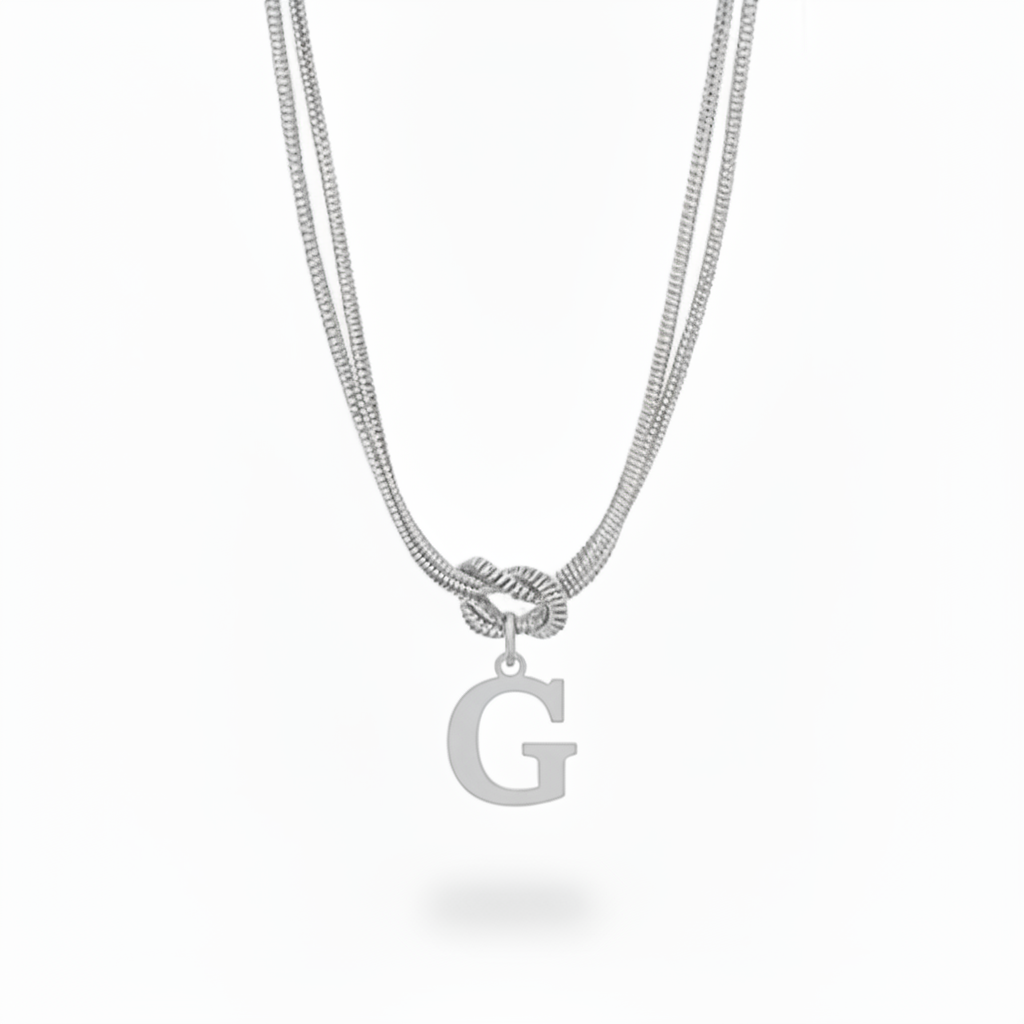 Initial Halskæde "Alphabet Knot"