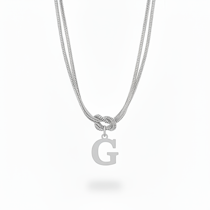 Initial Halskæde "Alphabet Knot"