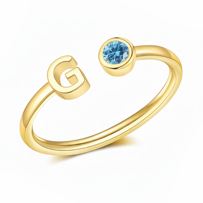 Justerbar Initial Ring "Essence"