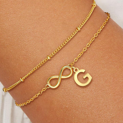 Initial Armbånd "Eternal Bond"