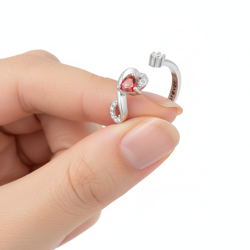 Justerbar ring 'Infinity Diamond'