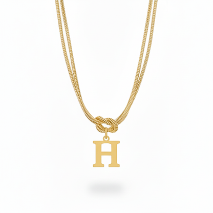 Initial Halskæde "Alphabet Knot"