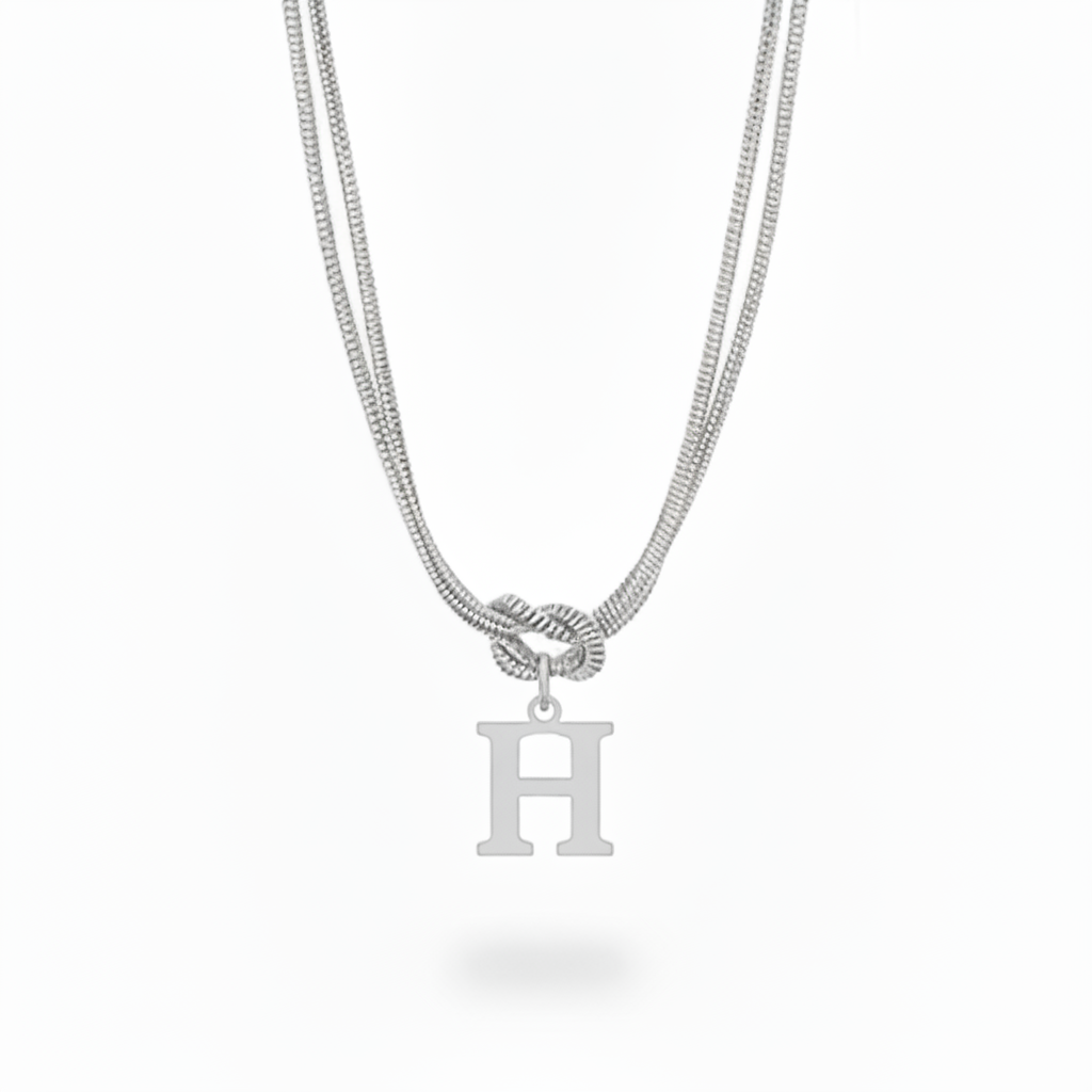 Initial Halskæde "Alphabet Knot"