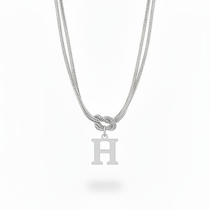 Initial Halskæde "Alphabet Knot"