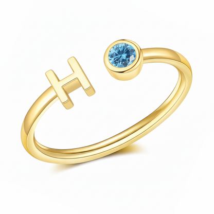 Justerbar Initial Ring "Essence"