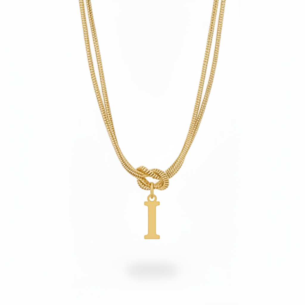 Initial Halskæde "Alphabet Knot"