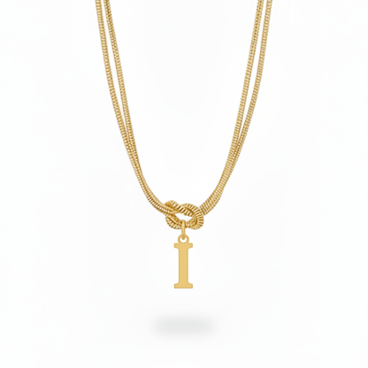 Initial Halskæde "Alphabet Knot"