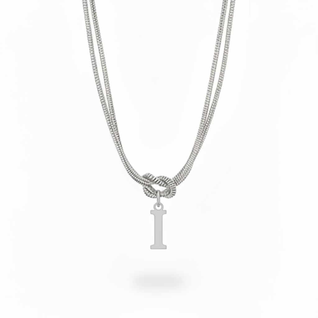 Initial Halskæde "Alphabet Knot"