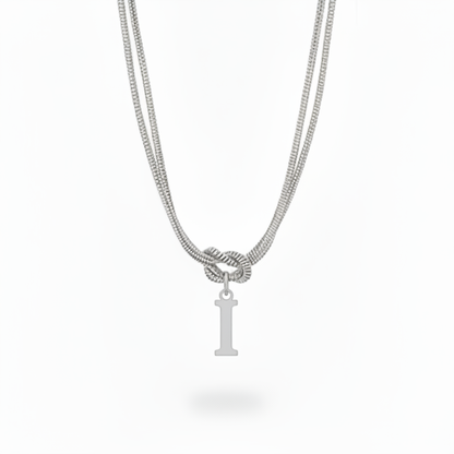 Initial Halskæde "Alphabet Knot"