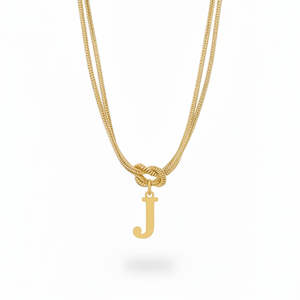 Initial Halskæde "Alphabet Knot"
