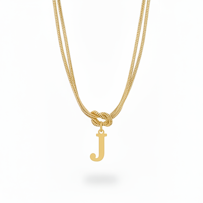 Initial Halskæde "Alphabet Knot"