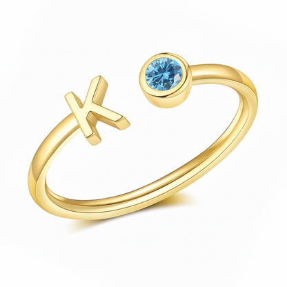 Justerbar Initial Ring "Essence"