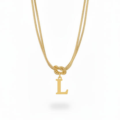 Initial Halskæde "Alphabet Knot"