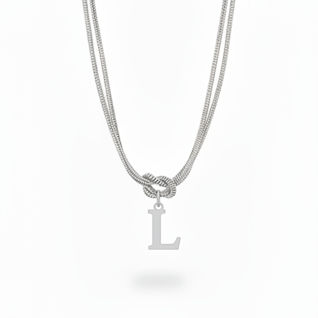 Initial Halskæde "Alphabet Knot"