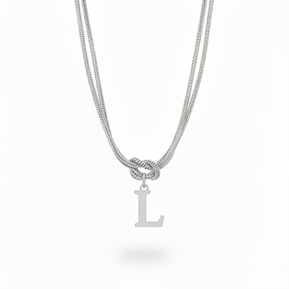 Initial Halskæde "Alphabet Knot"