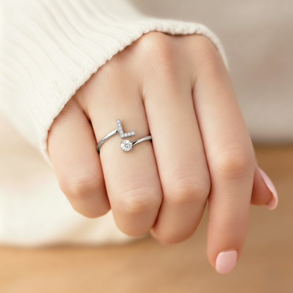 Justerbar Initial Ring "Classic"
