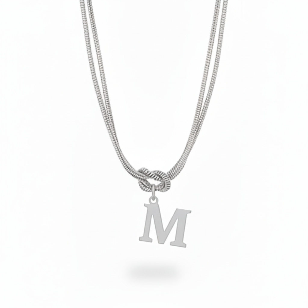 Initial Halskæde "Alphabet Knot"