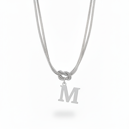 Initial Halskæde "Alphabet Knot"