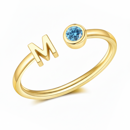Justerbar Initial Ring "Essence"