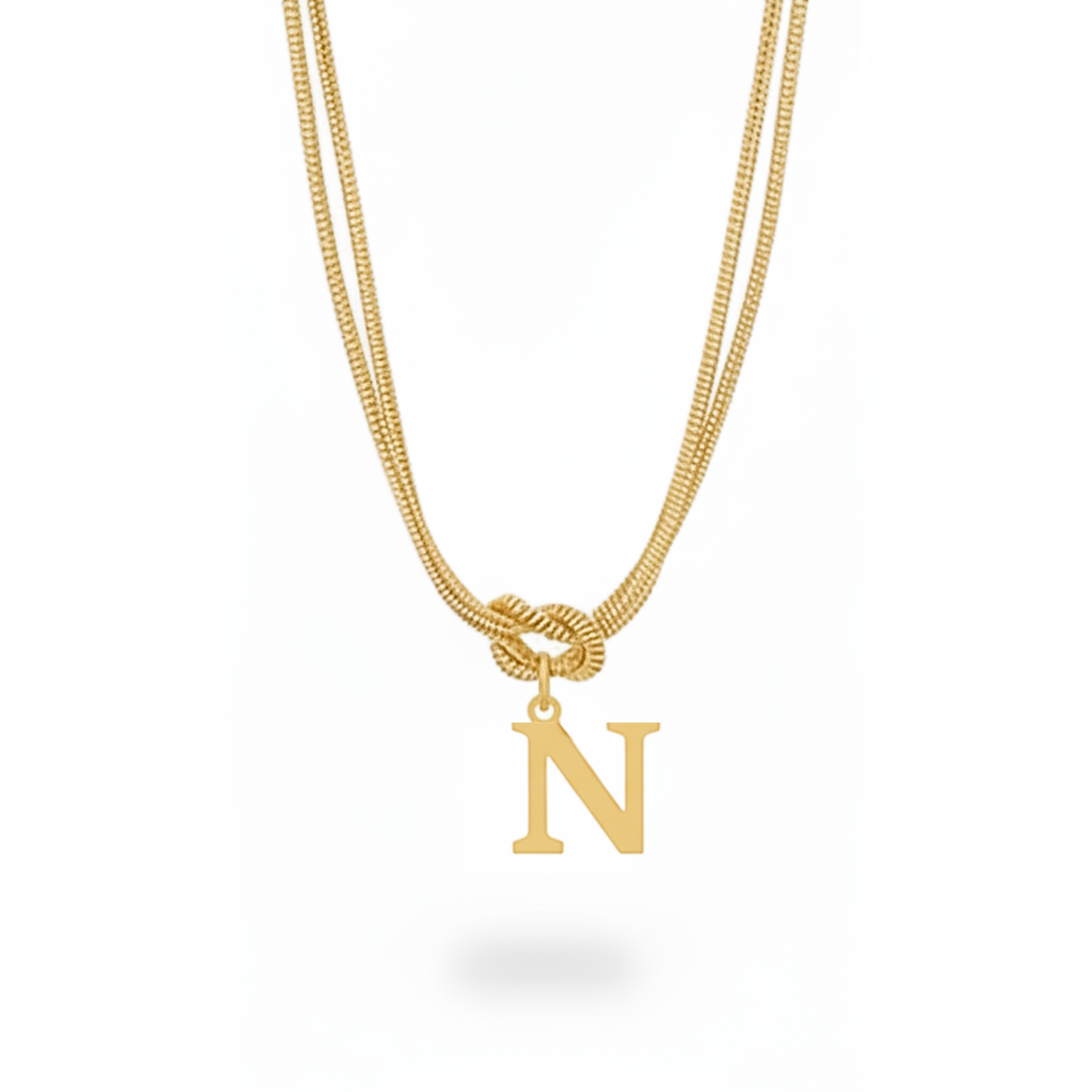 Initial Halskæde "Alphabet Knot"