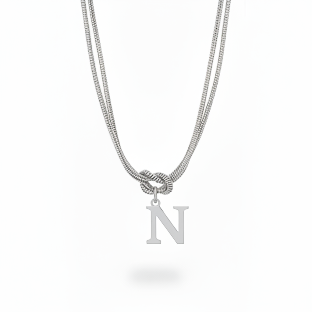 Initial Halskæde "Alphabet Knot"